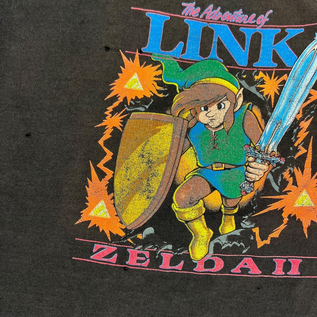 Vintage Y2K The Adventure of Link Zelda II faded video game tee (XL) View 6