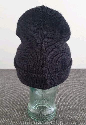 🔶️BLACK MACPAC BEANIE HAT 50% MERINO WOOL/ ACRYLIC SKI SNOW RETRO HIKE TRAIL OS - Picture 3 of 7