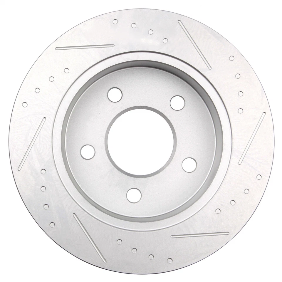 For 1994-2003 2004 Ford Mustang Front & Rear Discs Brake Rotors Drilled Slotted Foto 4 de 4