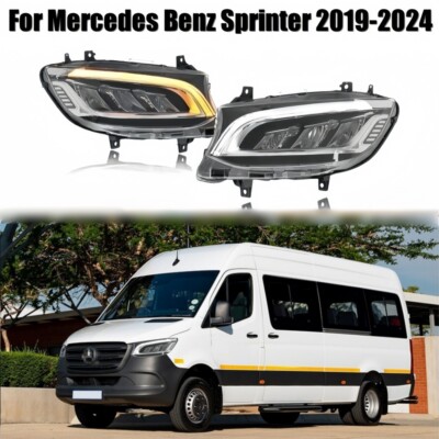 1 Paar LED-Frontscheinwerfer Beleuchtung für Mercedes-Benz Sprinter 2019-2024