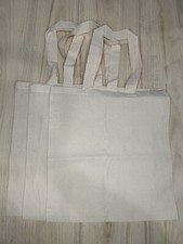 Cotton Canvas Grocery Shopping Tote Bags Pack Of 3 100 Cotton New