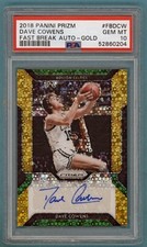 2018 Panini Prizm Fast Break Gold Dave Cowens Auto Issue - #FBDCW PSA 10! POP 1!