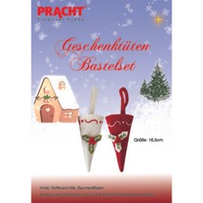 Filzbastelset Geschenktüten rot weiß 16,5 c...
