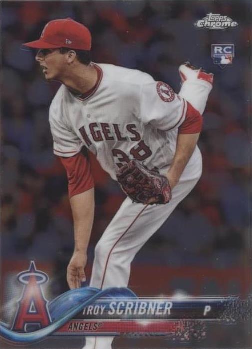 2018 Topps Chrome - Troy Scribner #164 - 1 of 1