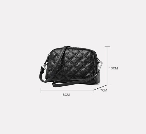 Women Ladies Shoulder Bag Real Leather Crossbody Bag Handbags Travel Phone Bag - Picture 7 of 9