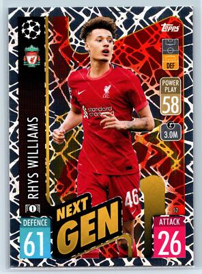Rhys Williams 2021 Topps Match Attax Liverpool #52 Holo | eBay
