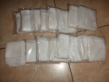 16 NEW Sports White Mesh Laundry Gear Equipment Bag Drawstring Lock Tag 14 x 24"