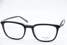 NEW MOREL OGA 10152O ND07 BLACK AUTHENTIC EYEGLASSES 55-21