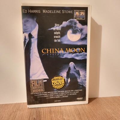 VHS - China Moon - Ed Harris VIDEO Kassette Sammlerstück Vintage - Deutsch