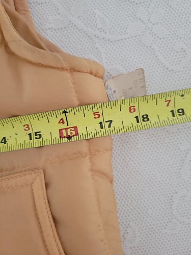 Vintage 70s Puffer Vest Womens Small Snap Deadstock NOS - Picture 2 of 5