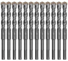 12Pcs 5/8" x 6" SDS Plus Drill Bit Carbide Tip Drill Bit for Masonry Stone Rock