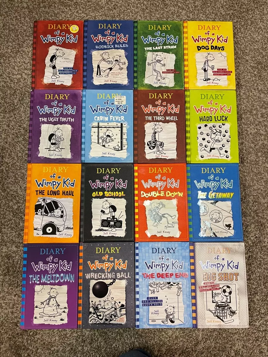 Lot of 19 Diary of a Wimpy Kid Jeff Kinney Vols. 1-16 + 3 BONUS Books  Hardcover