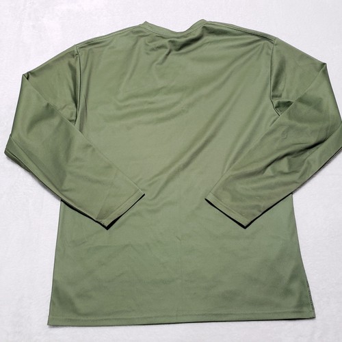 Bass Pro Shops Mens M\L Green Olive Pullover Long Sleeve Polyester Quick Dry - Picture 5 of 8