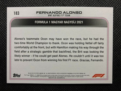 2022 Topps Formula 1 Rainbow Foil & Checker Flag Parallels - Pick from the List - Picture 129 of 291