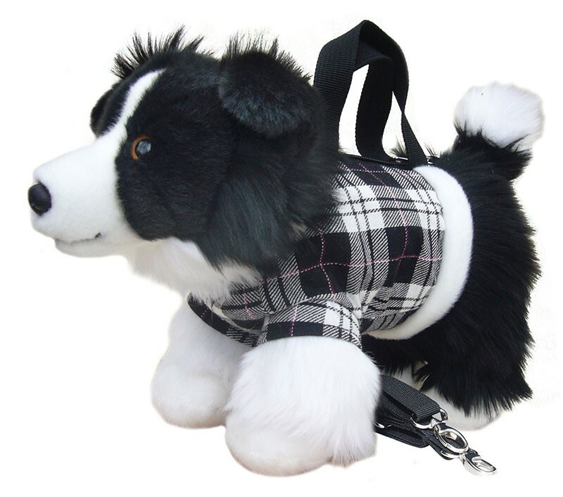 Border Collie bag Border Collies plush dog handbag girls novelty bags SHEEPDOG