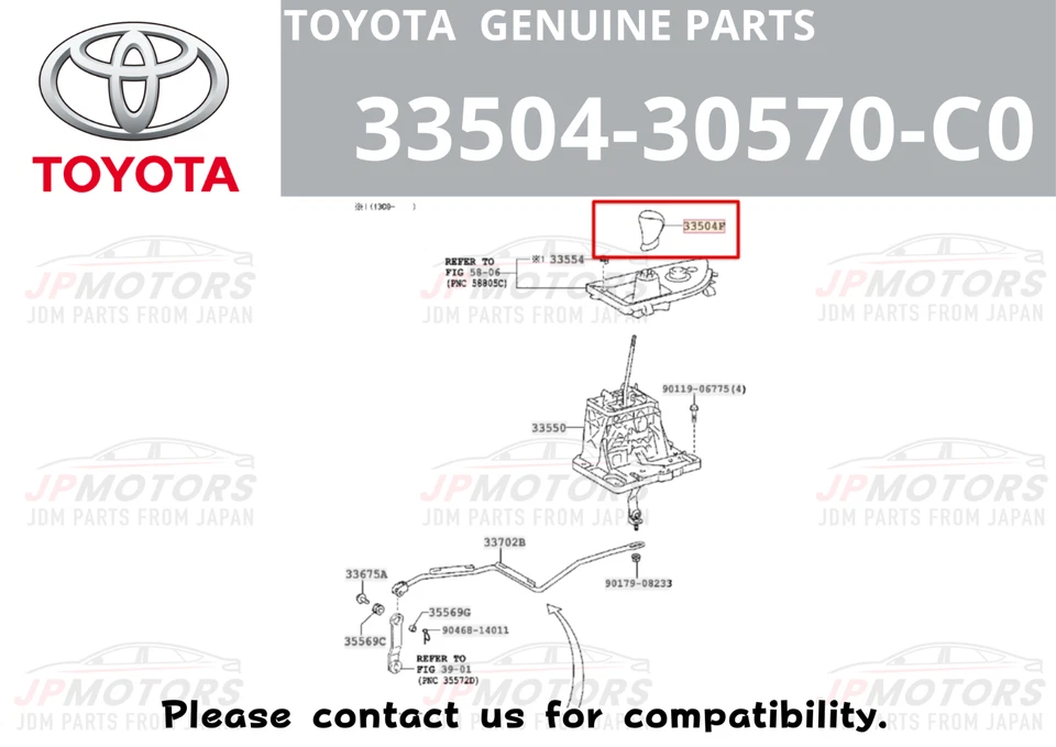 Perilla de cambio de cuero F-Sport genuino Lexus GS GS250 GS350 GS450h 33504-30570-C0 Foto 2 de 4
