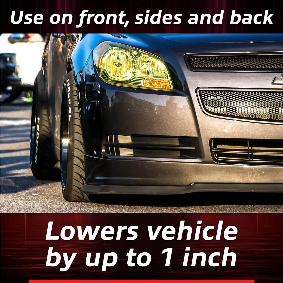 EZ Lip Front Splitter - 1-inch Spoiler Body Kit Wing Trim for Jaguar Mini Lotus - Image 4 of 4