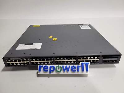 Cisco WS-C3650-48PD-E Catalyst 3650-48P Layer 3 Switch 48 Ports Grade C