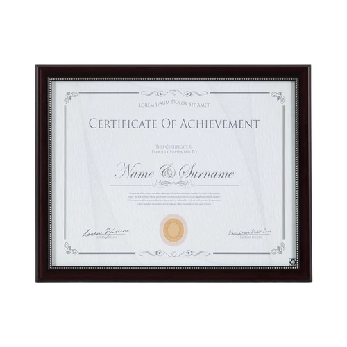 DesignOvation 8.5x11 Mahogany Document Certificate Picture Frame,8.5x11