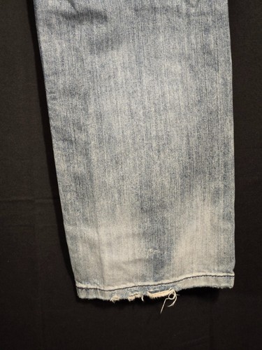 Express Rocco Slim Fit Low Rise Straight Leg Denim Jeans Men’s 36x30 Distressed - Picture 15 of 17