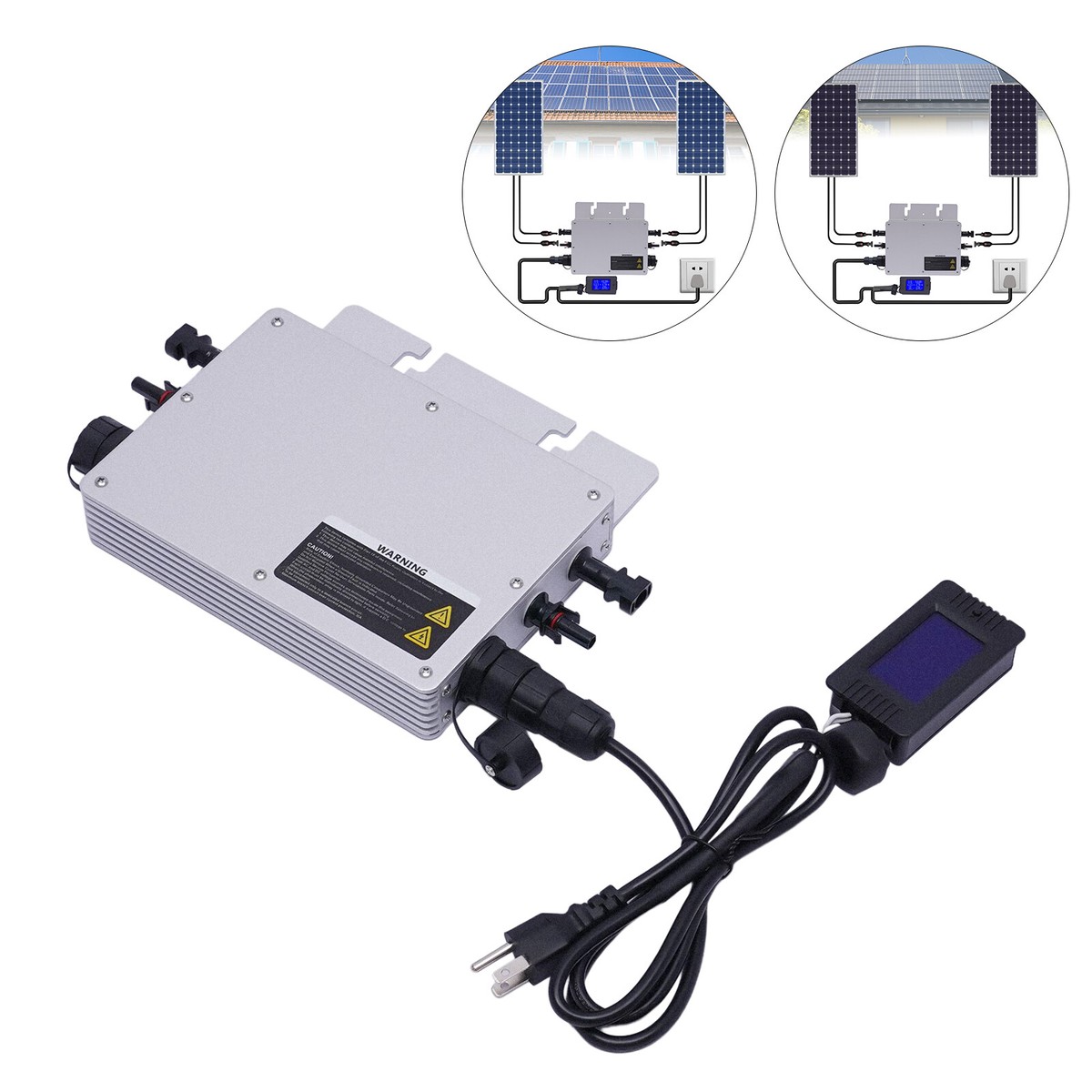 PMSUN 700W Solar Grid Tie Micro Inverter Wasserdicht IP65 MPPT DC28-50V PV Eingang AC180-260V Ausgang Für 30V 36V Solarpanel
