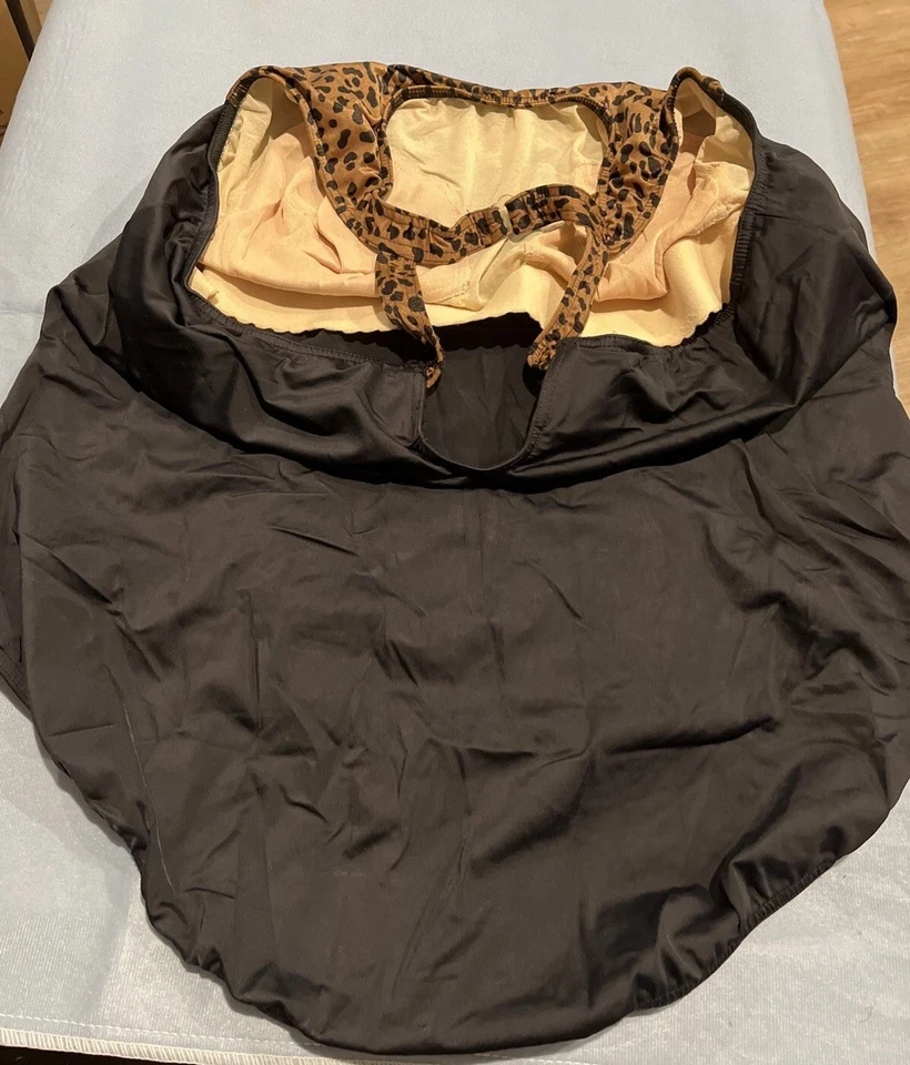 Купальник женский цельный с анималистическим принтом Junonia пляжный бассейн с подкладкой большой размер 5 X - Изображение 4 из 4