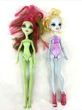 Monster High Doll LOT Venus McFlyTrap Nude 2008  Laguna Blue Doll 2015 AS IS