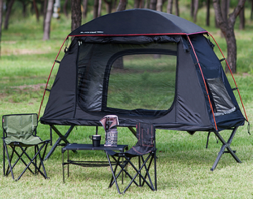 1 Person 3 Season - Black Mountain - Cot Tent (2 in 1) (Cot Not Included) - Picture 1 of 3