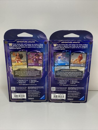 Disney Lorcana The First Chapter Starter Deck 2x Two New Sealed Boxed - Picture 2 of 4