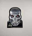 Terminator T2 Metal Sign 3D Tin 7” Movie Advertising Display Collectible Used