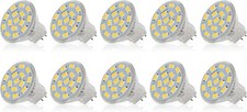 LED MR11 3W GU4 Bulbs 10 Pack 12V 5000K Daylight Halogen Replacement