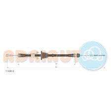 2x Handbremsseil vorne für Iveco Daily 4 5 | 24520874