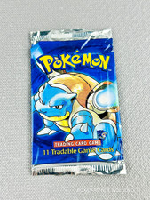 Pokemon Bustina Blastoise Base Set Shadowless 1999 aperta/vuota ENG Holo