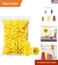 600PCS Wire Connectors Nuts 18-12 AWG Electric Wire Caps Insulating Insert Tw...