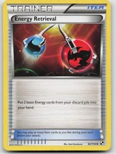 Energy Retrieval 92/114 Black & White Pokemon MP C834