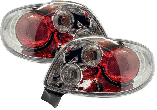 Hintere RüCklichter Paar Set Klar Chrom FüR Peugeot 206 206CC 98-05-image