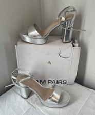 Women Platform Heels High Chunky Heel Open Toe Wedding Party Heel Sandals Sz 8.5