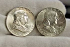 (2) 1962 US Franklin Halves 50c Nice Uncs...