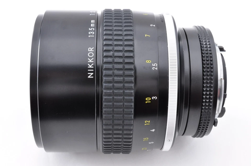 [Opt casi como nuevo] Nikon Ai Nikkor 135mm F2 teleobjetivo F Mount de Japón - Imagen 4 de 4