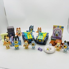 Bluey Playset Lot Of 18 Figures Furniture Posable Figures Fridge Chair Easter
