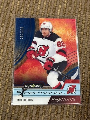 Jack Hughes 2021-22 Upper Deck Synergy Exceptional Phenoms /299 #EP-JH