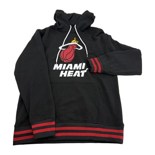 Ultra Game NBA Miami Heat Pullover Hoodie Men's M Black - product listing photo