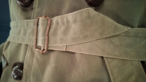 Vintage 1950s French ‘Canadienne’ Barnstormer Mackinaw Mouton Canvas Jacket “L” image 14