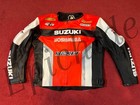 SUZUKI YOSHIMURA LEATHER RACING JACKET ARMOR PROTECTED CE APPROVED FOR MEN BIKER