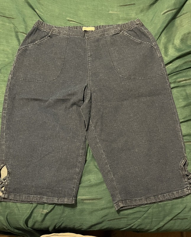  CROFT & BARROW pull on skimmer Jeans crop womens sz 2x medium