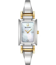 Bulova - Classic Diamond Two-Tone Stainless Steel Quartz Women's Watch - 98P229