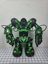 WowWee Robosapien Robot Special Edition Green Chrome No Remote Tested RadioShack