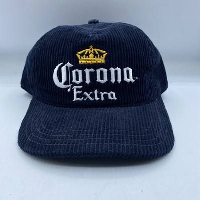 Corona Extra Hat Corduroy Blue Cotton Baseball Cap Beer Adjustable Party NWOT*