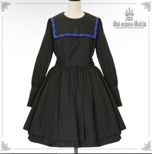 Preview of Moi-meme-Moitie Nun Dress Gothic Lolita Black Blue Size 9