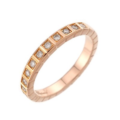 Chopard Ice Cube Diamond Ring 18K PG 750 size4(US) 90326250